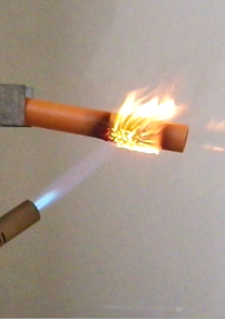 CPVC pipe burner test
