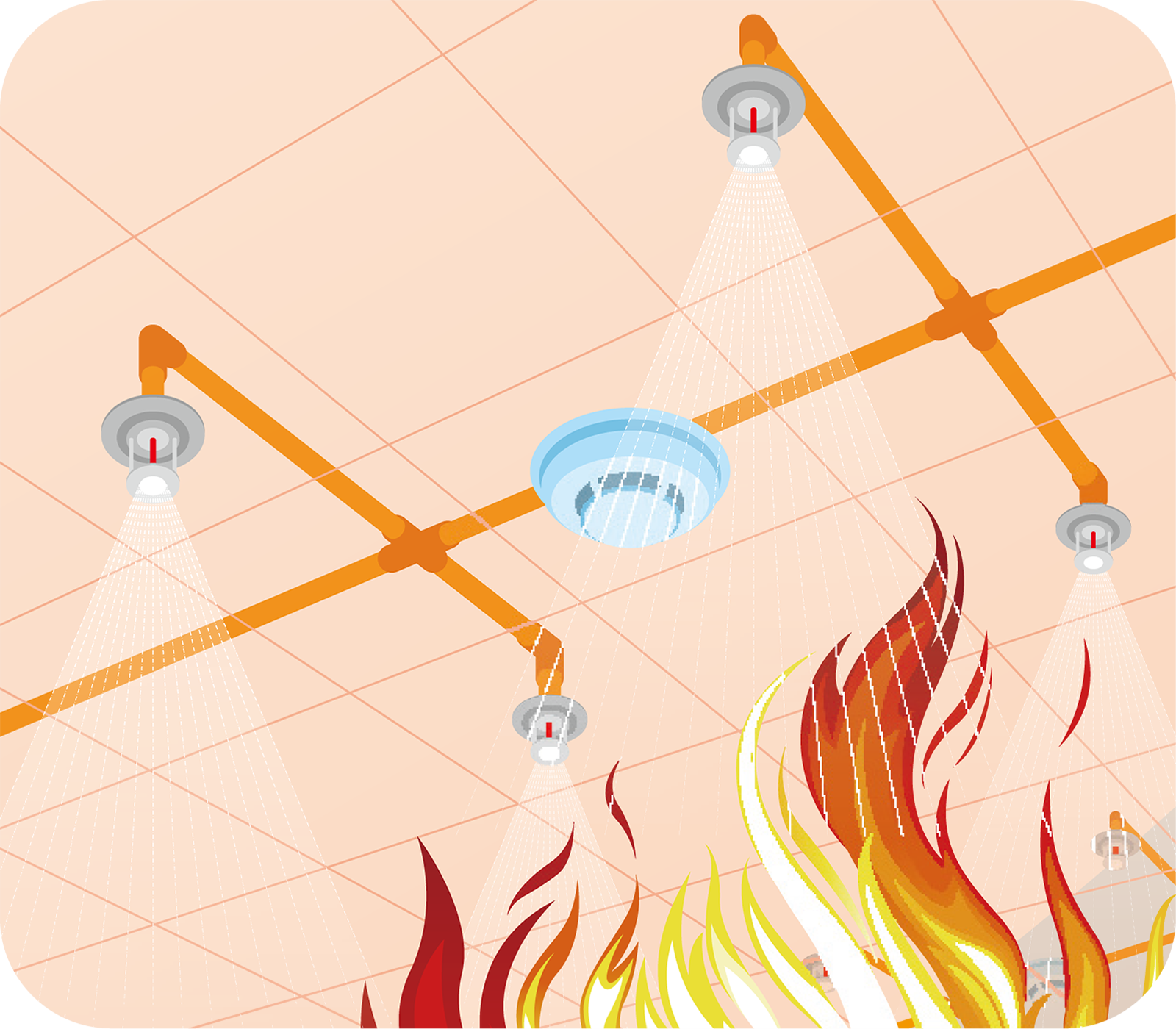 CPVC fire sprinkler piping